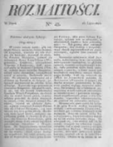 Rozmaitości. Pismo Dodatkowe do Gazety Lwowskiej. 1823 R.3 nr43