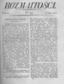Rozmaitości. Pismo Dodatkowe do Gazety Lwowskiej. 1823 R.3 nr44