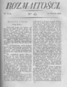 Rozmaitości. Pismo Dodatkowe do Gazety Lwowskiej. 1823 R.3 nr49