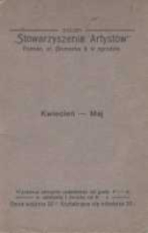Salon Stowarzyszenia Artystów Poznań, ul. Bismarka 8 w ogrodzie Kwiecień - Maj