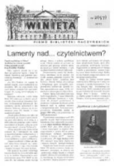 Winieta : pismo Biblioteki Raczyńskich 2011 Nr2 (57)