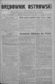 Orędownik Ostrowski: pismo na powiat ostrowski i miasto Ostrów, Odolanów, Mikstat, Sulmierzyce, Raszków i Skalmierzyce 1939.05.22 R.88 Nr61