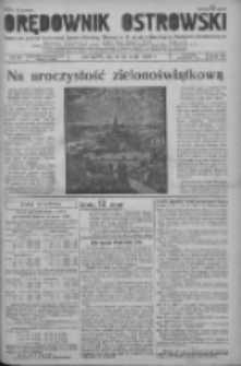 Orędownik Ostrowski: pismo na powiat ostrowski i miasto Ostrów, Odolanów, Mikstat, Sulmierzyce, Raszków i Skalmierzyce 1939.05.26 R.88 Nr63