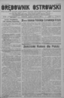 Orędownik Ostrowski: pismo na powiat ostrowski i miasto Ostrów, Odolanów, Mikstat, Sulmierzyce, Raszków i Skalmierzyce 1939.06.02 R.88 Nr66