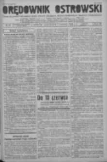 Orędownik Ostrowski: pismo na powiat ostrowski i miasto Ostrów, Odolanów, Mikstat, Sulmierzyce, Raszków i Skalmierzyce 1939.06.05 R.88 Nr67