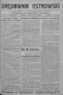 Orędownik Ostrowski: pismo na powiat ostrowski i miasto Ostrów, Odolanów, Mikstat, Sulmierzyce, Raszków i Skalmierzyce 1939.06.09 R.88 Nr69