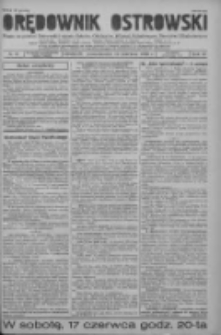 Orędownik Ostrowski: pismo na powiat ostrowski i miasto Ostrów, Odolanów, Mikstat, Sulmierzyce, Raszków i Skalmierzyce 1939.06.12 R.88 Nr70