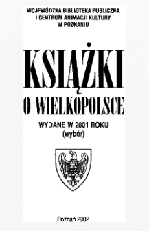 Książki o Wielkopolsce wydane w 2001 roku (wybór)
