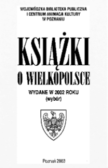 Książki o Wielkopolsce wydane w 2002 roku (wybór)
