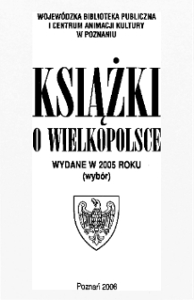 Książki o Wielkopolsce wydane w 2005 roku (wybór)