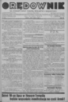 Orędownik na powiaty Nowy Tomyśl, Wolsztyn i Międzychód 1938.07.02 R.19 Nr74