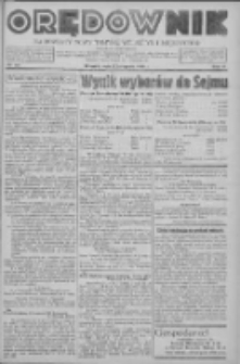 Orędownik na powiaty Nowy Tomyśl, Wolsztyn i Międzychód 1938.11.08 R.19 Nr127