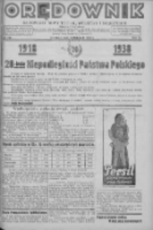 Orędownik na powiaty Nowy Tomyśl, Wolsztyn i Międzychód 1938.11.10 R.19 Nr128