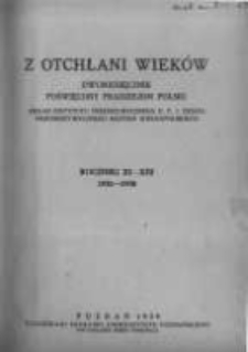 Z Otchłani Wieków. 1936 R.11 z.1