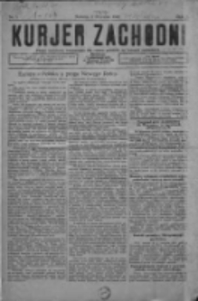 Kurjer Zachodni: pismo narodowe, bezpartyjne dla rodzin polskich na kresach zachodnich 1926.01.02 R.2 Nr1