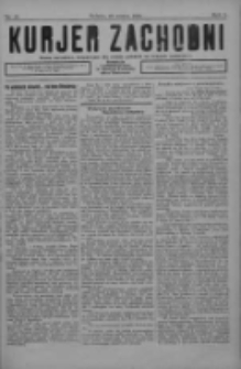 Kurjer Zachodni: pismo narodowe, bezpartyjne dla rodzin polskich na kresach zachodnich 1926.03.27 R.2 Nr25