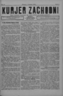 Kurjer Zachodni: pismo narodowe, bezpartyjne dla rodzin polskich na kresach zachodnich 1926.08.07 R.2 Nr63