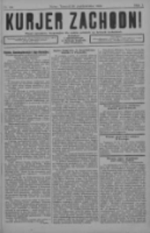 Kurjer Zachodni: pismo narodowe, bezpartyjne dla rodzin polskich na kresach zachodnich 1926.10.20 R.2 Nr84