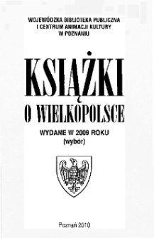 Książki o Wielkopolsce wydane w 2009 roku (wybór)
