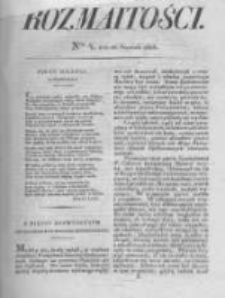 Rozmaitości. Pismo Dodatkowe do Gazety Lwowskiej. 1825 R.5 nr4