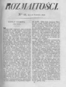 Rozmaitości. Pismo Dodatkowe do Gazety Lwowskiej. 1825 R.5 nr15