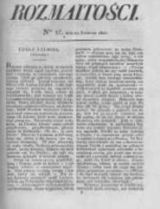 Rozmaitości. Pismo Dodatkowe do Gazety Lwowskiej. 1825 R.5 nr17