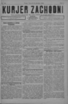 Kurjer Zachodni: pismo narodowe, bezpartyjne dla rodzin polskich na kresach zachodnich 1926.12.22 R.2 Nr102