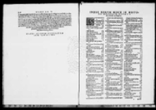 Index memorabilium rerum sub finem additus est copiosissimus