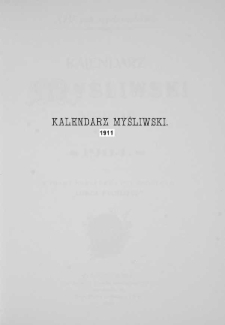Kalendarz myśliwski na 1911 rok