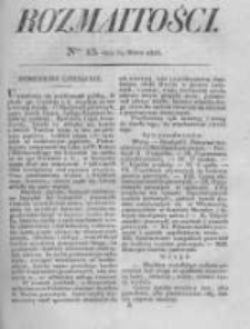 Rozmaitości. Pismo Dodatkowe do Gazety Lwowskiej. 1826 R.5 nr13