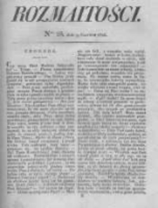 Rozmaitości. Pismo Dodatkowe do Gazety Lwowskiej. 1826 R.5 nr23