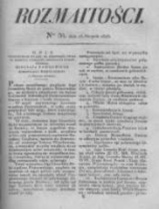 Rozmaitości. Pismo Dodatkowe do Gazety Lwowskiej. 1826 R.5 nr34