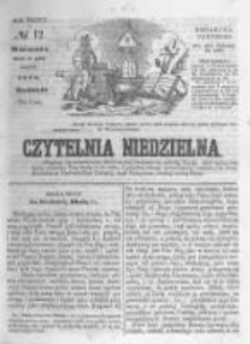 Czytelnia Niedzielna. 1858 R.3 nr12