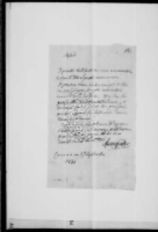 Czartoryski Adam Jerzy do NN w Anglii z poleceniem T. Działyńskiego