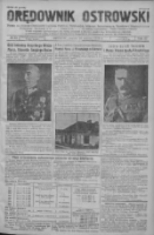 Orędownik Ostrowski: pismo na powiat ostrowski i miasto Ostrów, Odolanów, Mikstat, Sulmierzyce, Raszków i Skalmierzyce 1938.03.18 R.87 Nr33