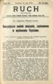 Ruch: dwutygodnik poświęcony sprawom wychowania fizycznego i w ogóle normalnego rozwoju ciała 1908.05.26 R.3 No.10=52