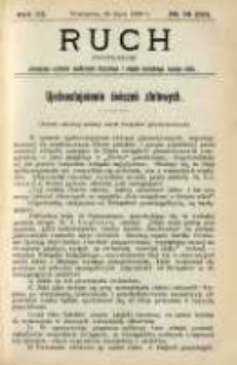 Ruch: dwutygodnik poświęcony sprawom wychowania fizycznego i w ogóle normalnego rozwoju ciała 1908.07.26 R.3 No.14=56