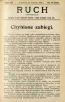 Ruch: dwutygodnik poświęcony sprawom wychowania fizycznego i w ogóle normalnego rozwoju ciała 1908.09.26 R.3 No.18=60