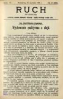 Ruch: dwutygodnik poświęcony sprawom wychowania fizycznego i w ogóle normalnego rozwoju ciała 1909.01.26 R.4 No.2=68