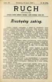 Ruch: dwutygodnik poświęcony sprawom wychowania fizycznego i w ogóle normalnego rozwoju ciała 1909.03.26 R.4 No.6=72