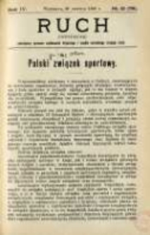 Ruch: dwutygodnik poświęcony sprawom wychowania fizycznego i w ogóle normalnego rozwoju ciała 1909.06.26 R.4 No.12=78
