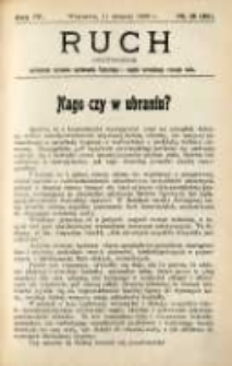 Ruch: dwutygodnik poświęcony sprawom wychowania fizycznego i w ogóle normalnego rozwoju ciała 1909.08.11 R.4 No.15=81