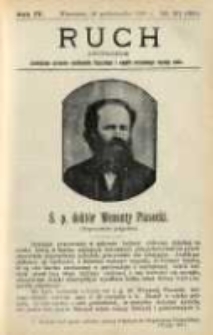 Ruch: dwutygodnik poświęcony sprawom wychowania fizycznego i w ogóle normalnego rozwoju ciała 1909.10.26 R.4 No.20=86