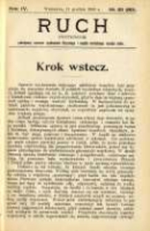 Ruch: dwutygodnik poświęcony sprawom wychowania fizycznego i w ogóle normalnego rozwoju ciała 1909.12.11 R.4 No.23=89