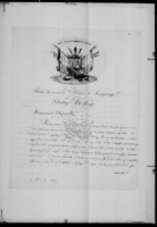 Rada Tymczasowa Polaków w Szwaycaryi do Klaudyi Potockiey