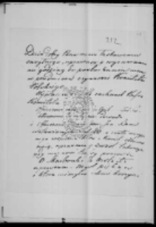 List do Karola Boromeusza Hoffmana od Kruszyńskiego J.