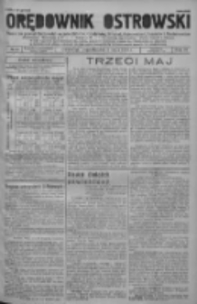 Orędownik Ostrowski: pismo na powiat ostrowski i miasto Ostrów, Odolanów, Mikstat, Sulmierzyce, Raszków i Skalmierzyce 1938.05.02 R.87 Nr52
