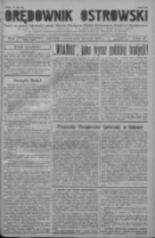 Orędownik Ostrowski: pismo na powiat ostrowski i miasto Ostrów, Odolanów, Mikstat, Sulmierzyce, Raszków i Skalmierzyce 1938.07.18 R.87 Nr85