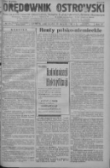 Orędownik Ostrowski: pismo na powiat ostrowski i miasto Ostrów, Odolanów, Mikstat, Sulmierzyce, Raszków i Skalmierzyce 1938.08.29 R.87 Nr103