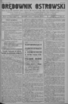 Orędownik Ostrowski: pismo na powiat ostrowski i miasto Ostrów, Odolanów, Mikstat, Sulmierzyce, Raszków i Skalmierzyce 1938.09.07 R.87 Nr107